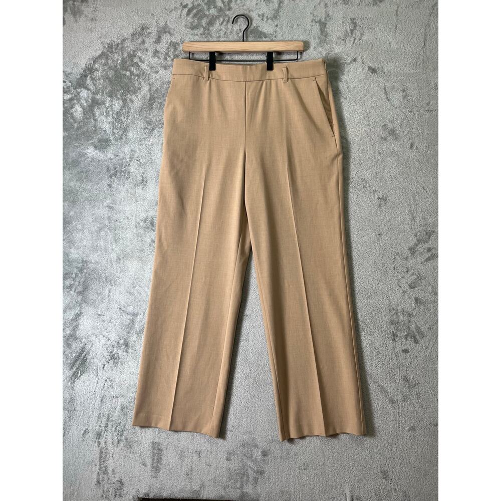 Ann Taylor Camel Wide-Leg Dress Pants